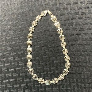 🧜🏻‍♀️Vintage Taxco 925 Geo Greek Necklace 16